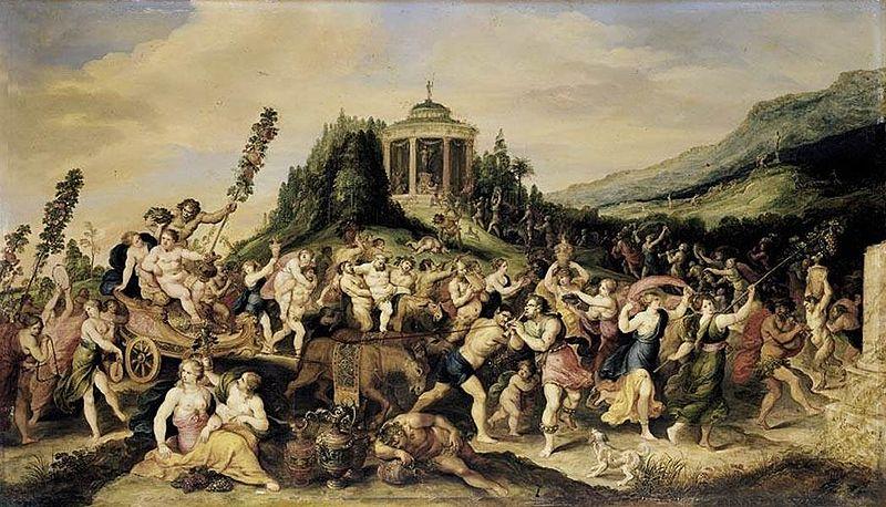 Frans Francken II Triumph of Bacchus Sweden oil painting art